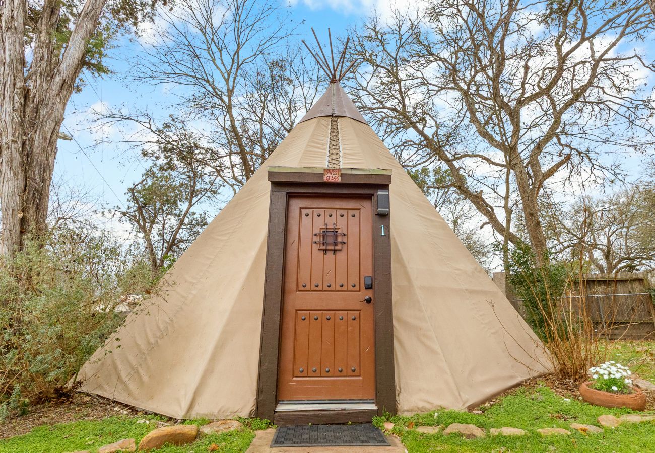 glamping river access cabins Hill Country vacations