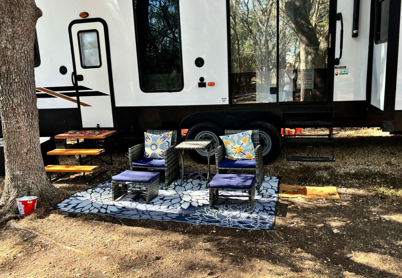 outdoor spaces RV cabin 