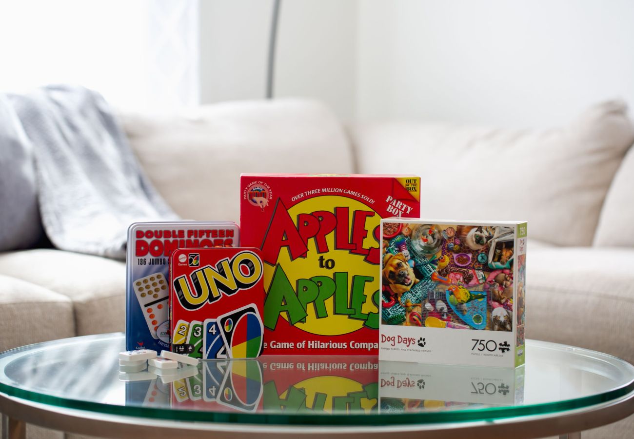 electric car charger offered at this vacation rental in Seguin games puzzles dominoes parking