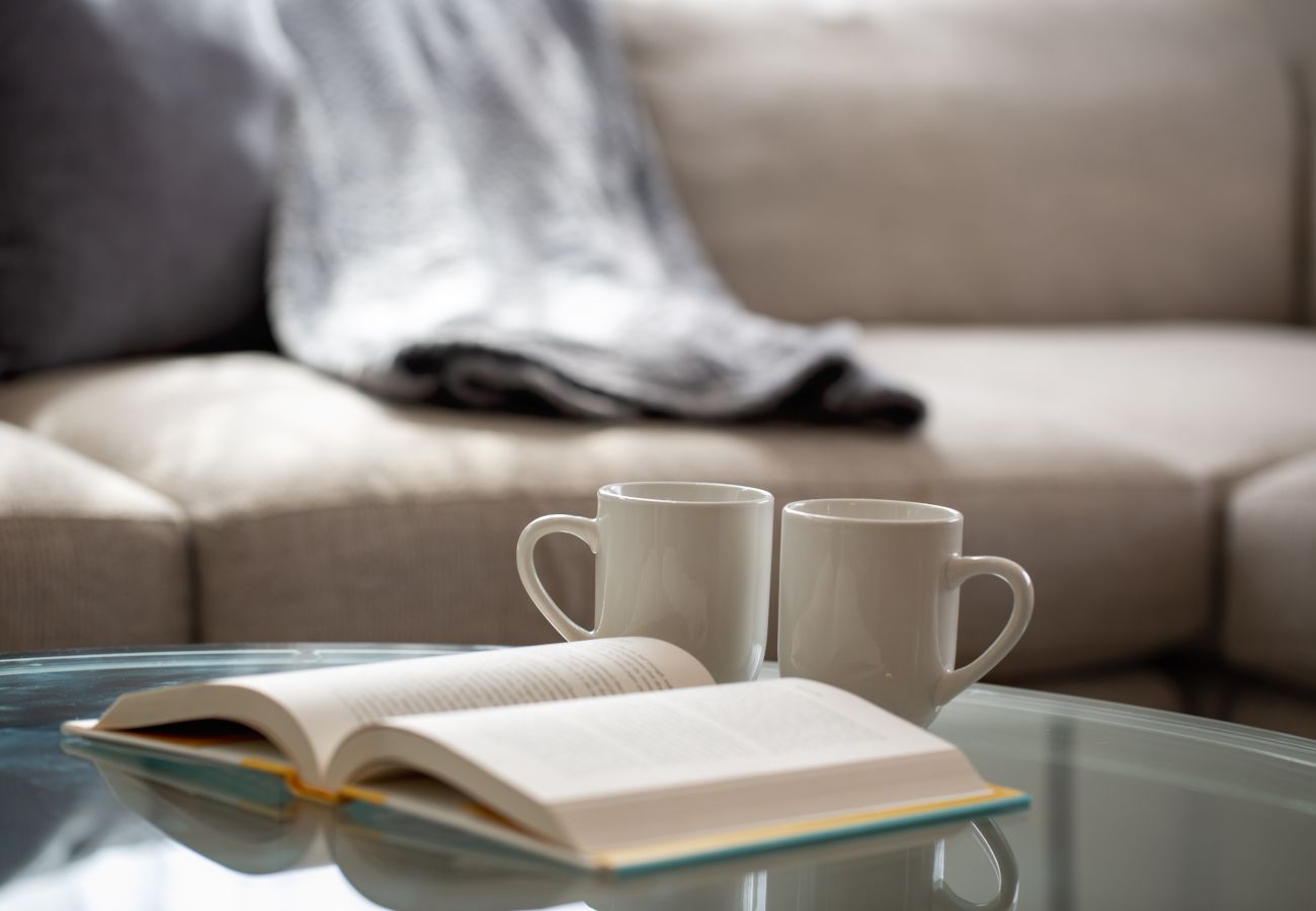 Historic home, natural light, Seguin vacation rental, downtown Seguin cozy living room at Seguin vacation rental