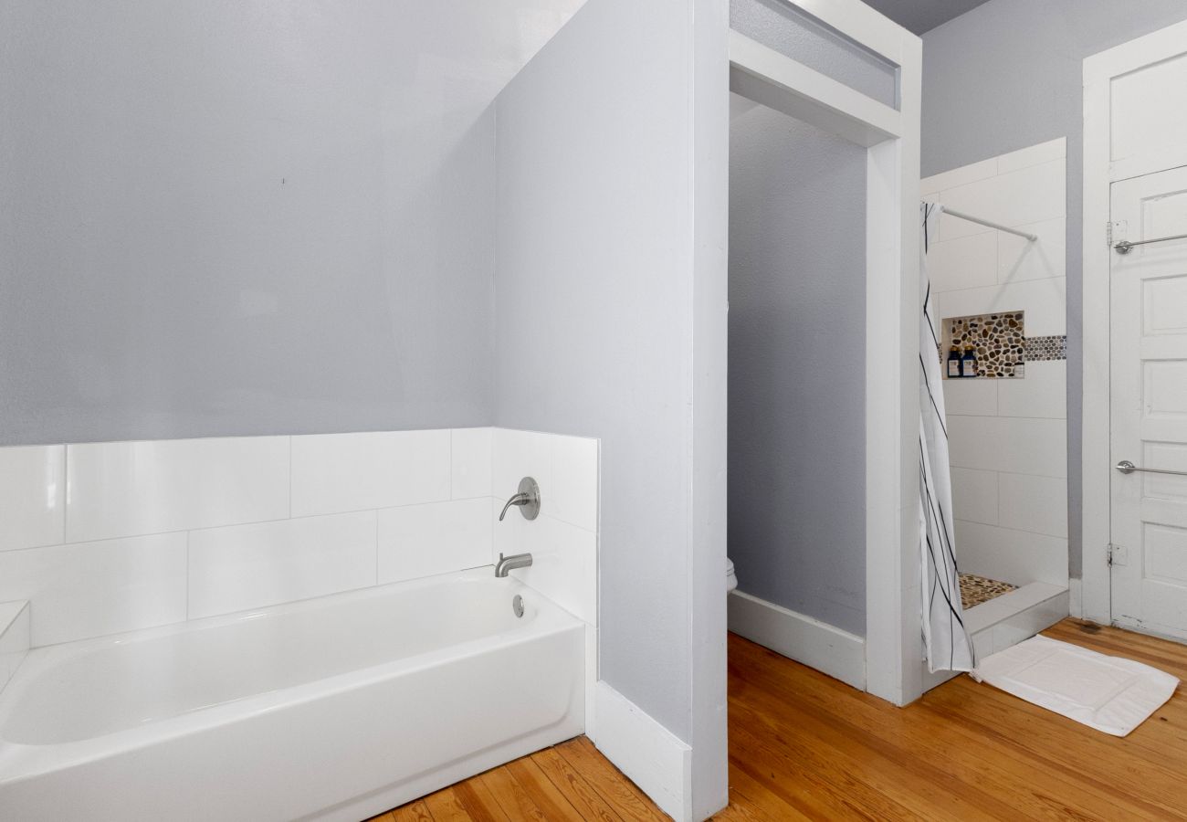 lots of parking and huge yard historic home light and bright spacious rental